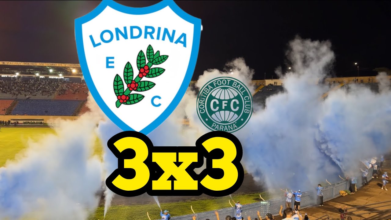 LONDRINA 3x3 CORITIBA EU FILMEI TUDO #torcida #londrina #coritiba #paranaense #anacastela #lec