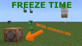 How to Freeze Time in Minecraft with Commands!