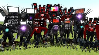 ALL SKIBIDI TOILETS vs TITANS + MULTIVERSE AND FANMADE Characters In Garry's mod