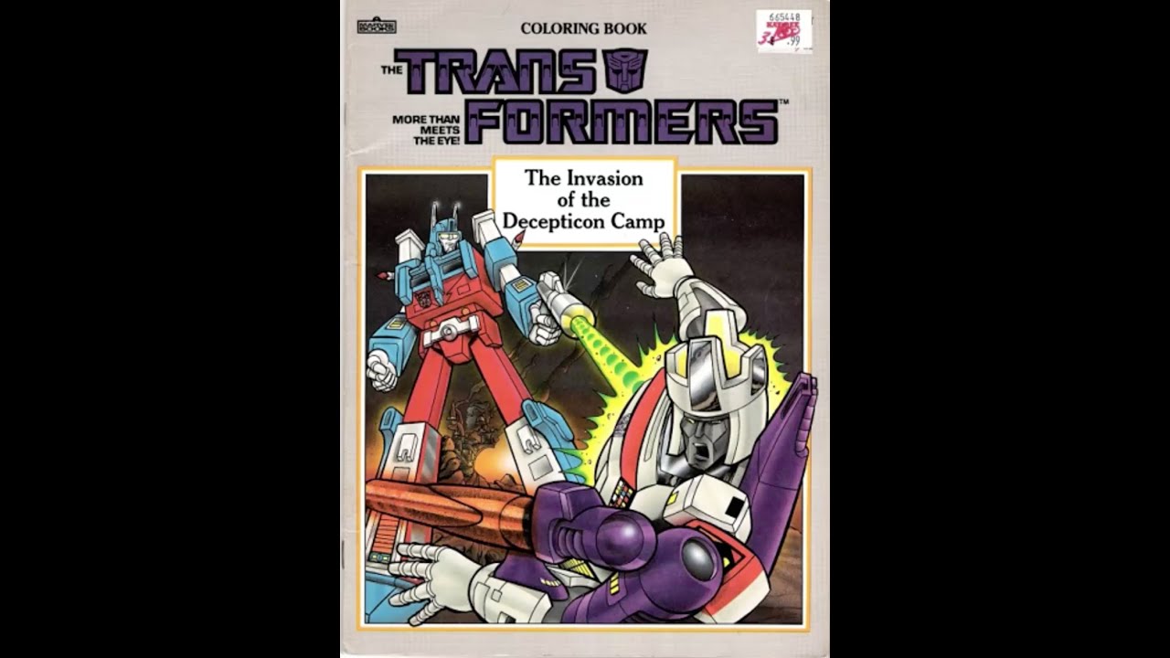 Transformers Coloring Book Invasion of the Decepticon Camp