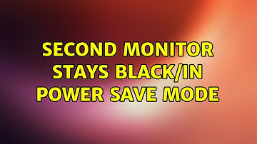 Ubuntu: Second Monitor stays black/in power save mode (2 Solutions!!)