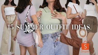 15 SUMMER OUTFIT IDEAS / HAUL (Shopee affordable dupes) | Shopee 4.15 Ready!