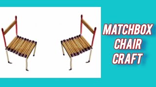 How To Make a Matchbox Stick Chair || Matchbox Stick craft || DIY Stick craft || @CraftofAffan screenshot 4
