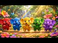 Five Colorful Little Elephants’ Race 🐘🌈 | Fun Kids Song | Learn Colors &amp; Friendship