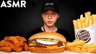 ASMR Burger King BIG KING XL & CHICKEN FRIES MUKBANG 먹방 Check out...