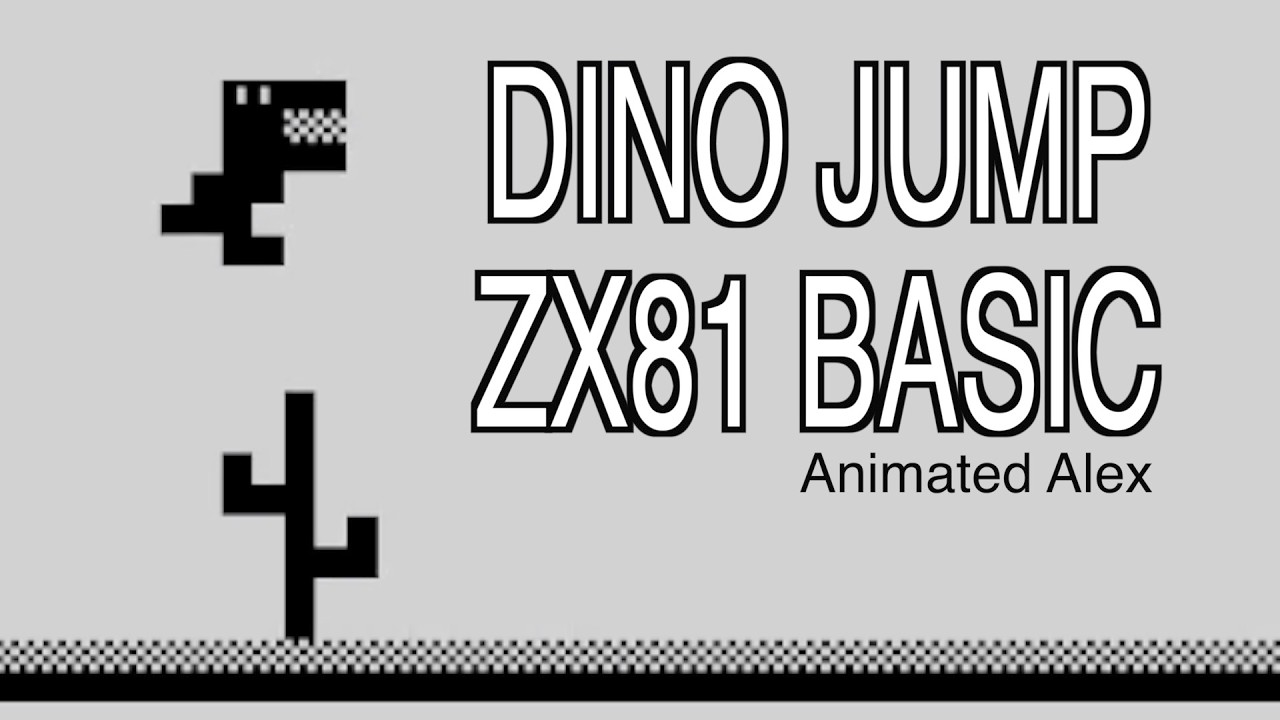 ZX81 DINO JUMP improvements made - YouTube