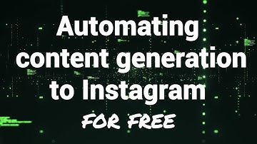 How to Automate Content Generation to Instagram (for free)