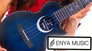 Gorgeous Taimane Blue MOON Ukulele Review with Sound Samples