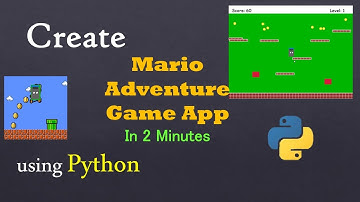  Create Mario video Game app in 2 minutes using pygame | Python mini project ideas for Beginners 