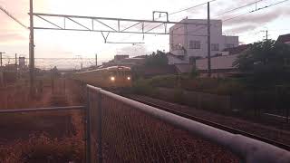 山陽本線  普通列車115系A-04編成 鴨方駅に到着