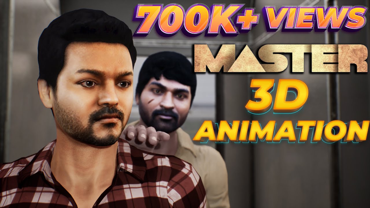 Master | Thalapathy opening scene | 3D animation | master fight scene | show hall