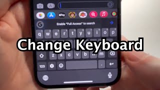 iPhone How to Change Keyboard!