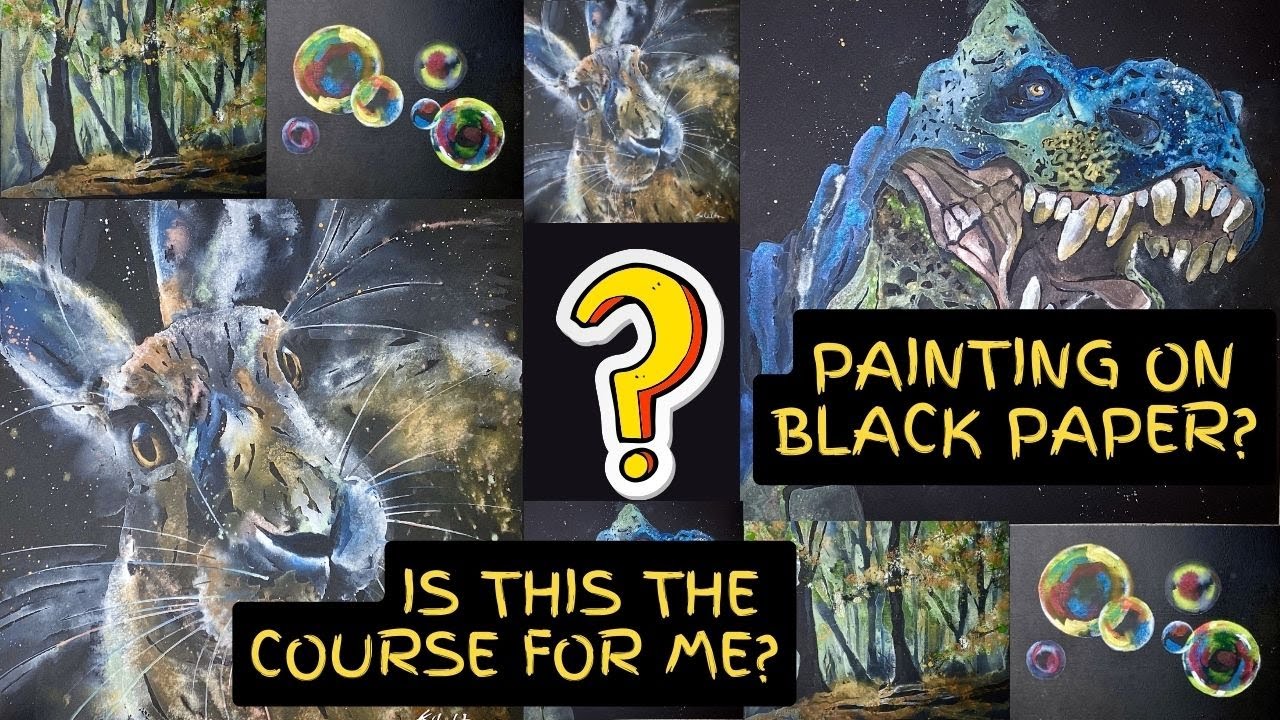 All you want to know about black watercolour paper 