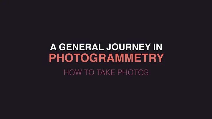 A general journey in Photogrammetry - How to take ...
