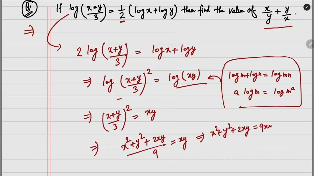 if-log-x-y-3-1-2-logx-logy-then-find-the-value-of-x-y-y-x-class