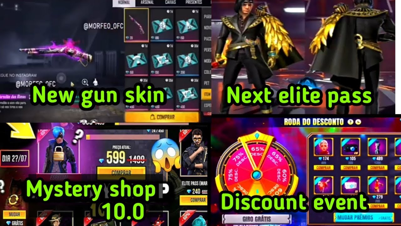 Free Fire New Mystery Shop 10 0 Confirmed New M1887 Gun Skin September Month Elite Pass In Tamil