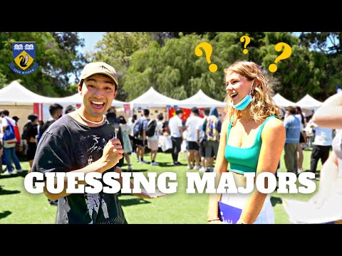 Guessing majors at UWA (Orientation Day)