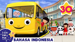 Bis dan Truk Pemadam Kebakaran | Kartun \u0026 Lagu Anak Populer | @Little Baby Bum Bahasa Indonesia