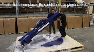 How to install an Ecoplat semiautomatic turntable stretch wrapper  Robopac USA