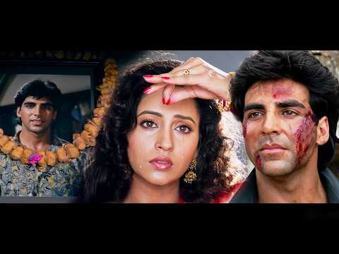 फौजी शहीद पति जंग से ज़िंदा लौटा : Akshay Kumar दर्द भरा अंतिम सीन | Sainik | Hindi Movie