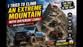 I Tried to Climb an EXTREME Mountain With Different Cars in BeamNG.drive! screenshot 4