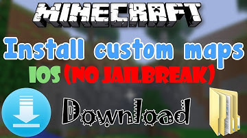 MinecraftPE: How To Install Custom Maps | iOS NO JAILBREAK