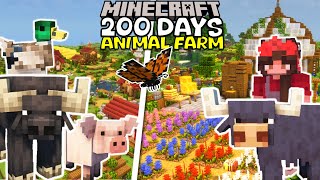 I survived 200 days building a Cozy Animal Farm