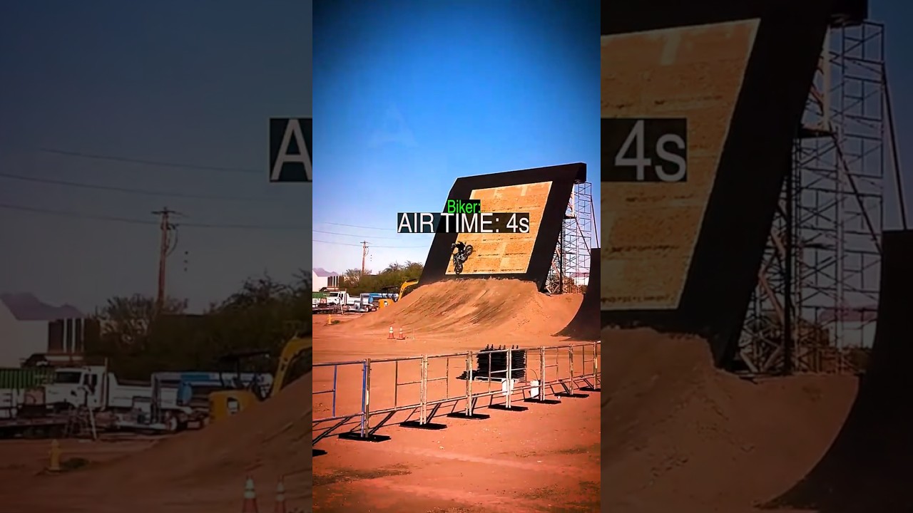 Crazy Biker Gets MASSIVE Air Time Twice! 😳