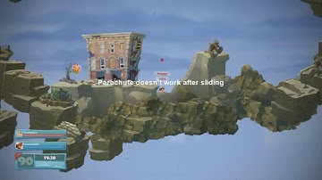 Worms WMD: rope knocking and parachute