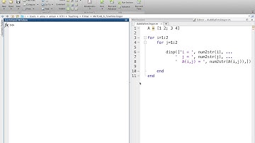 6. MATLAB For- och While-slingor