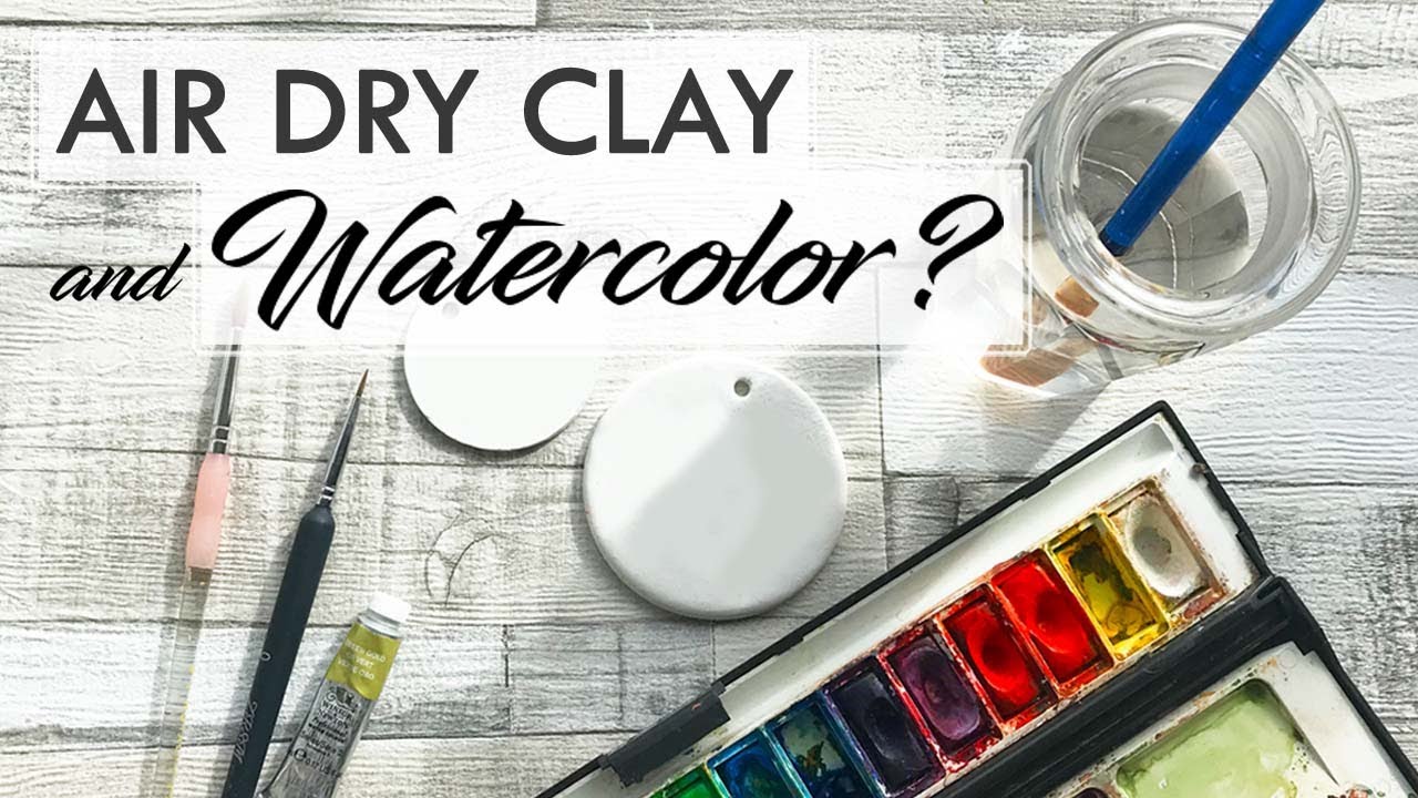 AIR DRY CLAY - Can You Paint with Watercolor?