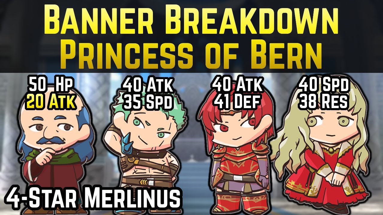 Guinivere, Dieck, Melady, & Merlinus (20 Base Atk in 2020!) | Banner Breakdown: Princess of Bern