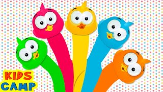 learn colors for kids colourful duck finger family kidscamp nursery rhymes