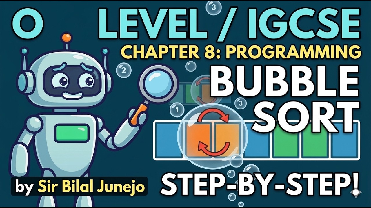 8. Programming | Bubble Sort | Computer Science | O levels/IGCSE| Hindi ...