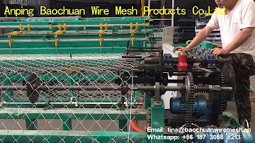 Fully automatic twist chain link machine with tie wire