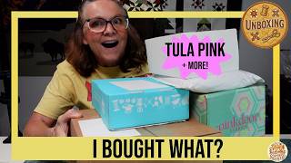 What's in the Box? 🎁 Tula Pink, Fat Quarter Shop, Cherrywood & Ginger Quilter Mystery Boxes!