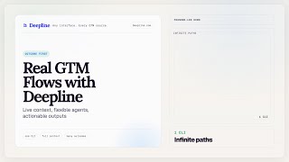 Claude Code for GTM: Outcome-Driven Workflows with Deepline