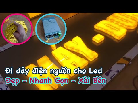 Video Hướng dẫn đi dây điện nguồn cho đèn Led phía sau mặt... - youtube