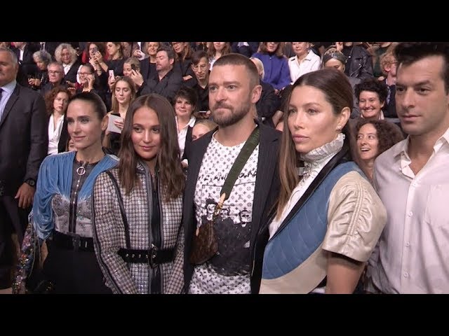 Nina Dobrev, Justin Theroux, & More Celebs Attend Louis Vuitton's