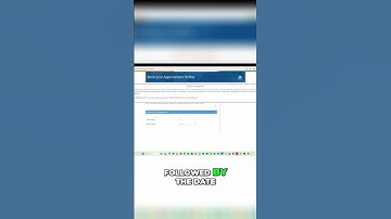 VFS Appointment Booking: Easy Guide & Step-by-Step Instructions #shorts