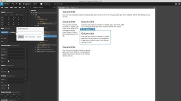 PINEGROW 부트스트랩을 이용한 3단 레이아웃 구성하기