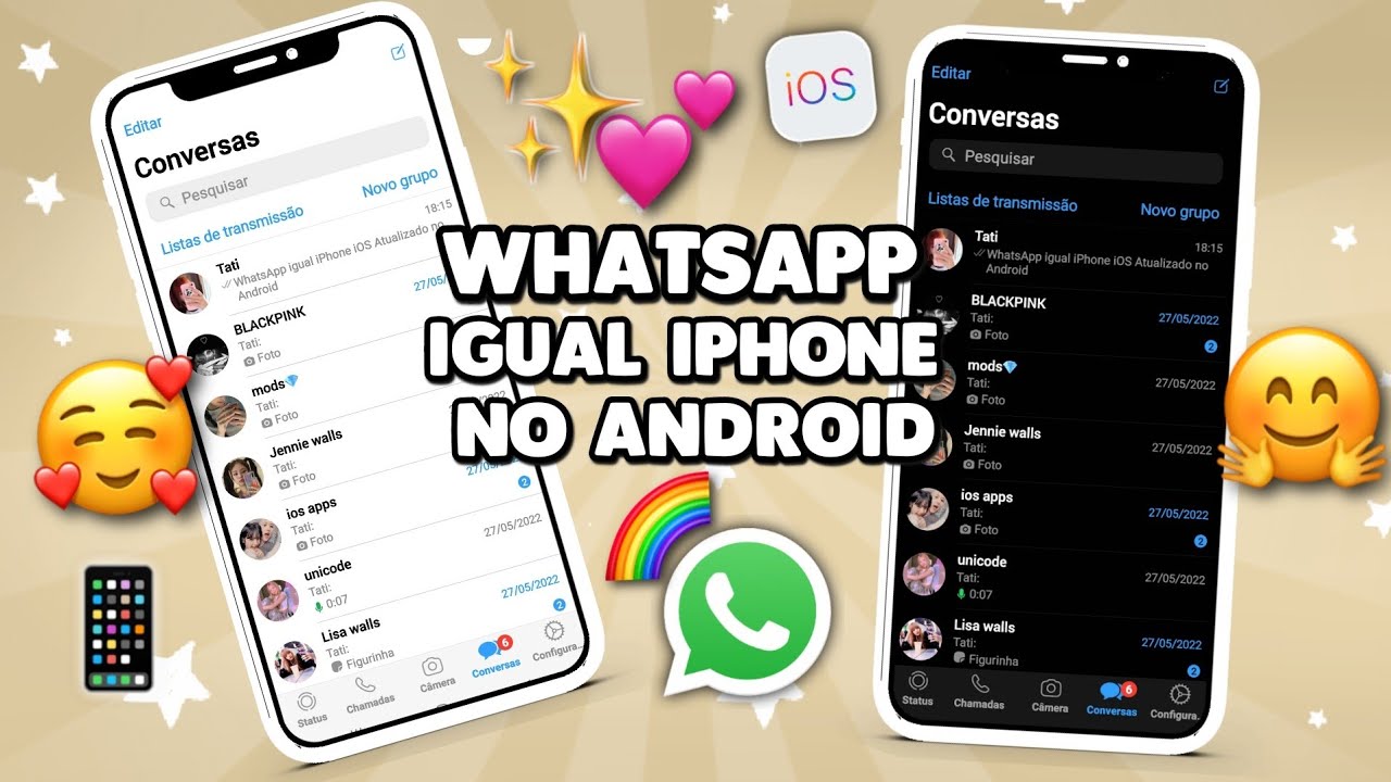 SAIU! WHATSAPP IGUAL IPHONE iOS 15 NO ANDROID 2022 🥳 Nova Atualização ...