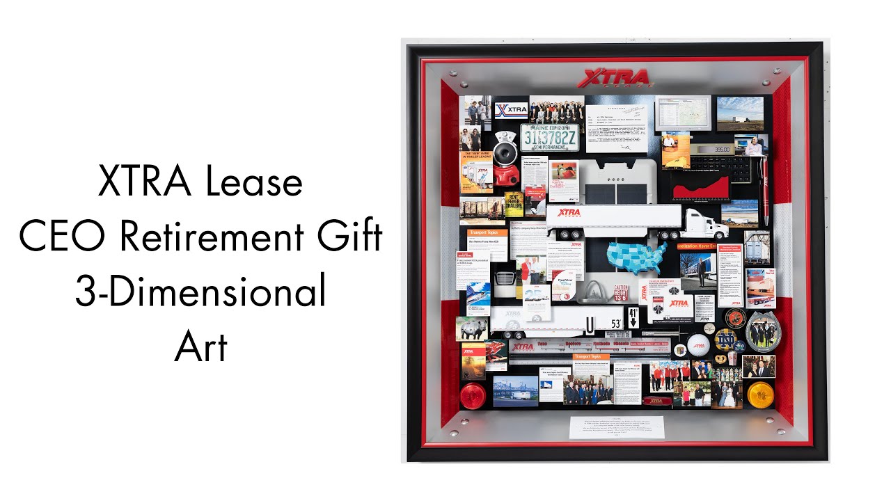 XTRA Lease CEO Retirement Gift 3-Dimensional Art