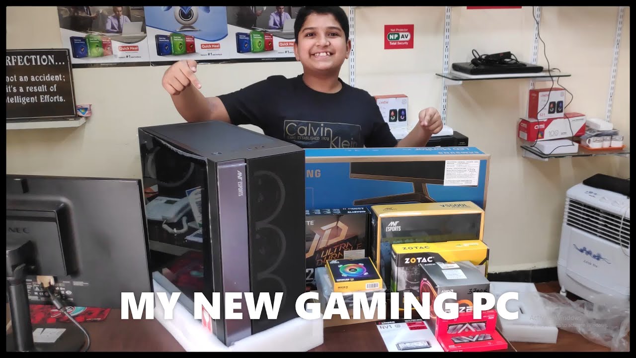 MY NEW GAMING PC WORTH 40K!!!! youtube vlog YouTube