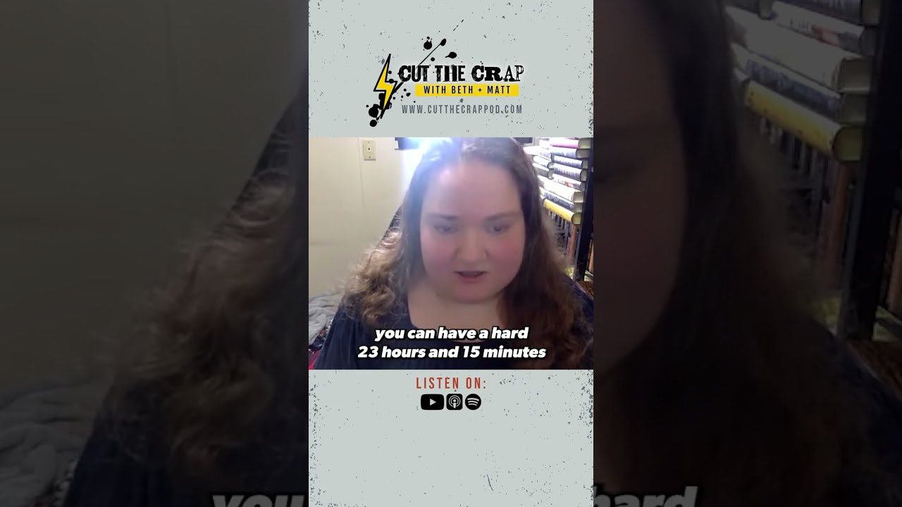 "I could either do this hard thing for 45 mins a day or I can have a hard 23 hours and 15 minutes th