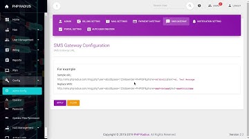 How to Configure SMS Gateway | PHP Radius
