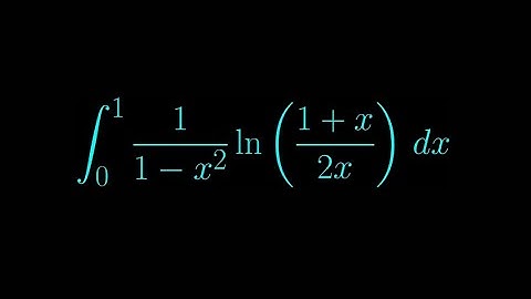 Absolutely destroying a tricky log integral using a crazy substitution