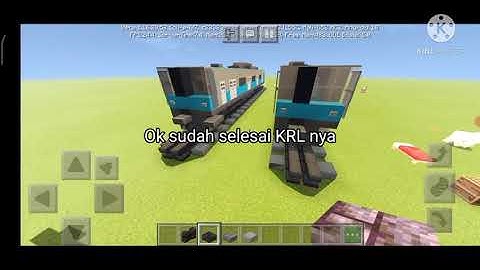 Tutorial cara membuat KRL JR 205 warna biru Jepang di Minecraft