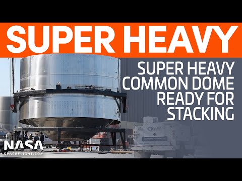 SpaceX Boca Chica: Starship SN10's First Raptor Arrives - Super Heavy Common Dome Flipped