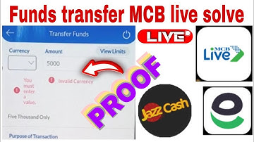 you must enter a value | invalid currency No matches found | MCB live app